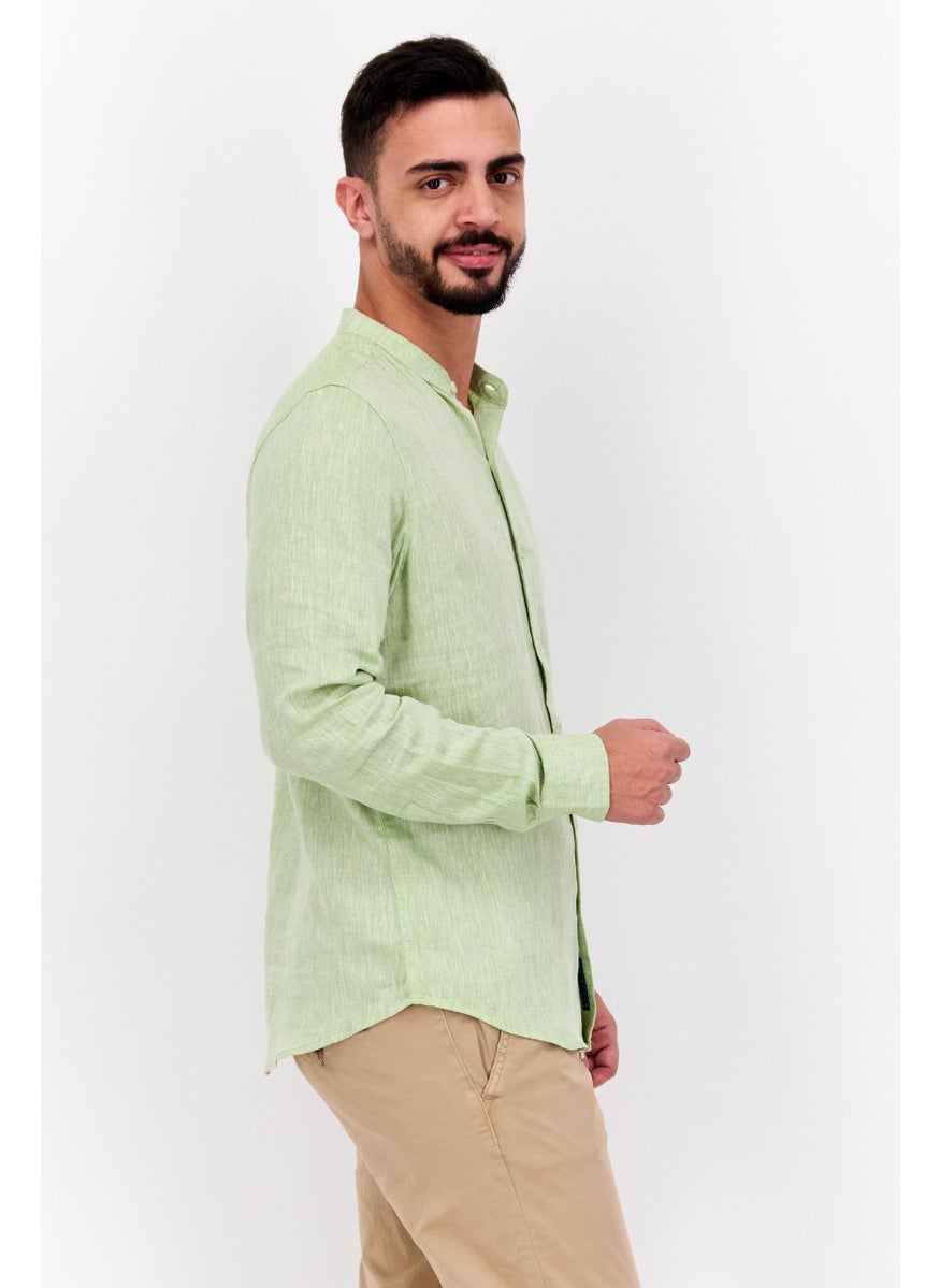 Men Regular Fit Chambray Long Sleeves Casual Shirt, Grass Green - pzsku/Z3002E8F6B8061190D14BZ/45/_/1737641535/cc073861-c46d-46c6-b2db-5c013915678b