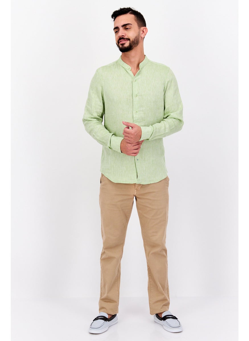 Men Regular Fit Chambray Long Sleeves Casual Shirt, Grass Green - pzsku/Z3002E8F6B8061190D14BZ/45/_/1737641538/bfd3ced5-712a-44f8-b5bd-79b701a0d35c