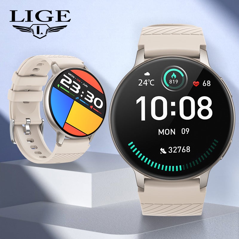 Lige/Lige Smart Blood Pressure Heart Rate Health Monitoring Bracelet Music Pography Bluetooth - Image 3