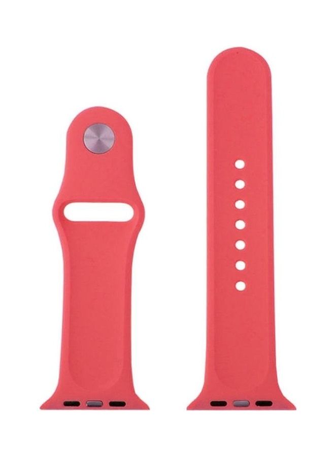 BGM Replacement Strap For Apple Watch 42mm Dark Pink - Image 3