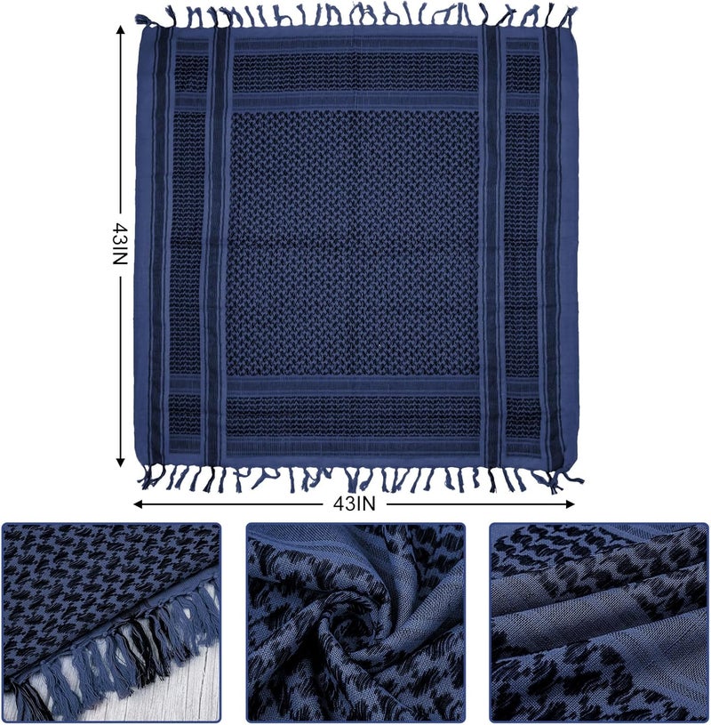 Aonal Store Military Shemagh Tactical Desert Scarf, 100% Cotton Keffiyeh Neck Head Scarf Wrap for Men Women - Image 4