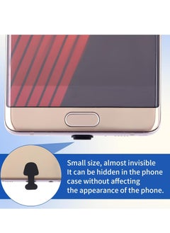 أوزيغالور 4 حزم من مقابس الغبار من النوع C، واقيات منافذ USB C من السيليكون الأسود لأجهزة اللاب توب والهواتف الذكية.  - Image 5