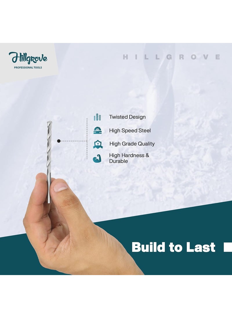 Hillgrove Hillgrove HGCM454M1 Drill Bit Set of 5Pcs EachHSSWoodMasonry Drill Bit Set with Combination 5in1 Screwdriver Kit for Hole in MetalConcreteWood  - Image 2