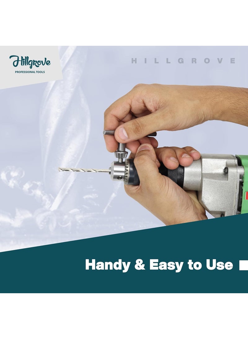 Hillgrove Hillgrove HGCM454M1 Drill Bit Set of 5Pcs EachHSSWoodMasonry Drill Bit Set with Combination 5in1 Screwdriver Kit for Hole in MetalConcreteWood  - Image 4