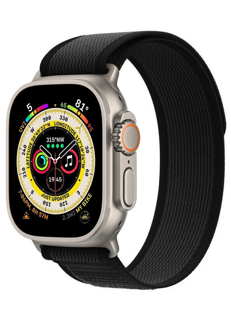 Generic - Apple Watch Strap 49 mm 45 mm 44 mm 42 mm Band Trail Loop Stretchy Soft Nylon Band Adjustable Sports Strap for Apple Watch Ultra 2 Series 9/8/7/SE/6/5/4/3/2/1 - Image 1
