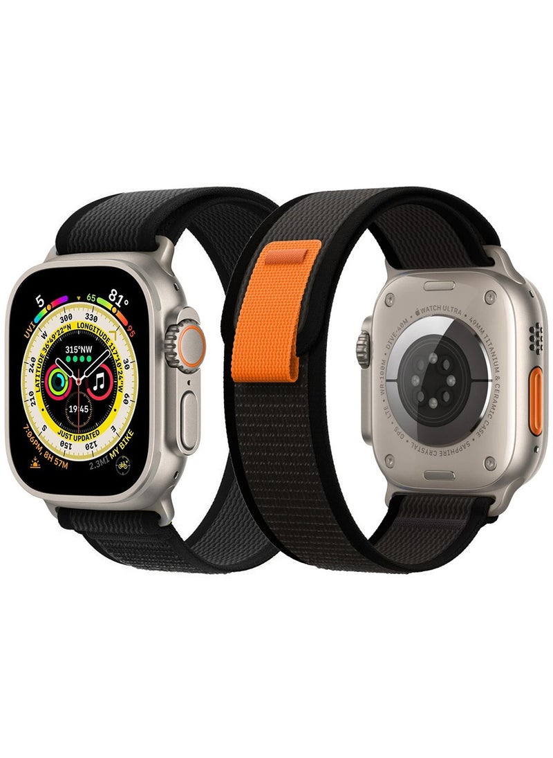 Generic - Apple Watch Strap 49 mm 45 mm 44 mm 42 mm Band Trail Loop Stretchy Soft Nylon Band Adjustable Sports Strap for Apple Watch Ultra 2 Series 9/8/7/SE/6/5/4/3/2/1 - Image 1