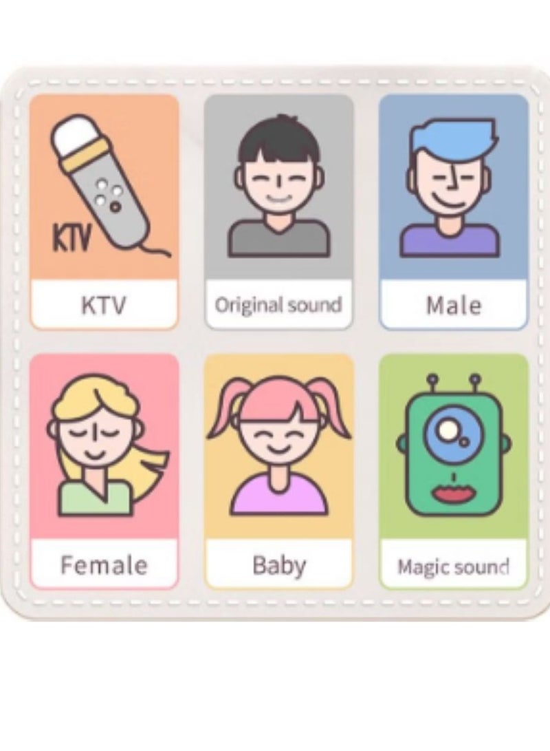 غاز مكبر صوت كاريوكي لاسلكي محمول يعمل بالبلوتوث مع ميكروفون مناسب للتجمعات العائلية والترفيه - Image 4