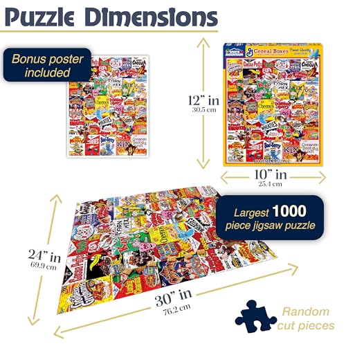 White Mountain Puzzles Cereal Boxes - 1000 Piece Jigsaw Puzzle - Image 4