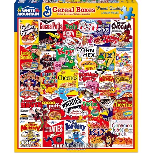 White Mountain Puzzles Cereal Boxes - 1000 Piece Jigsaw Puzzle - Image 2