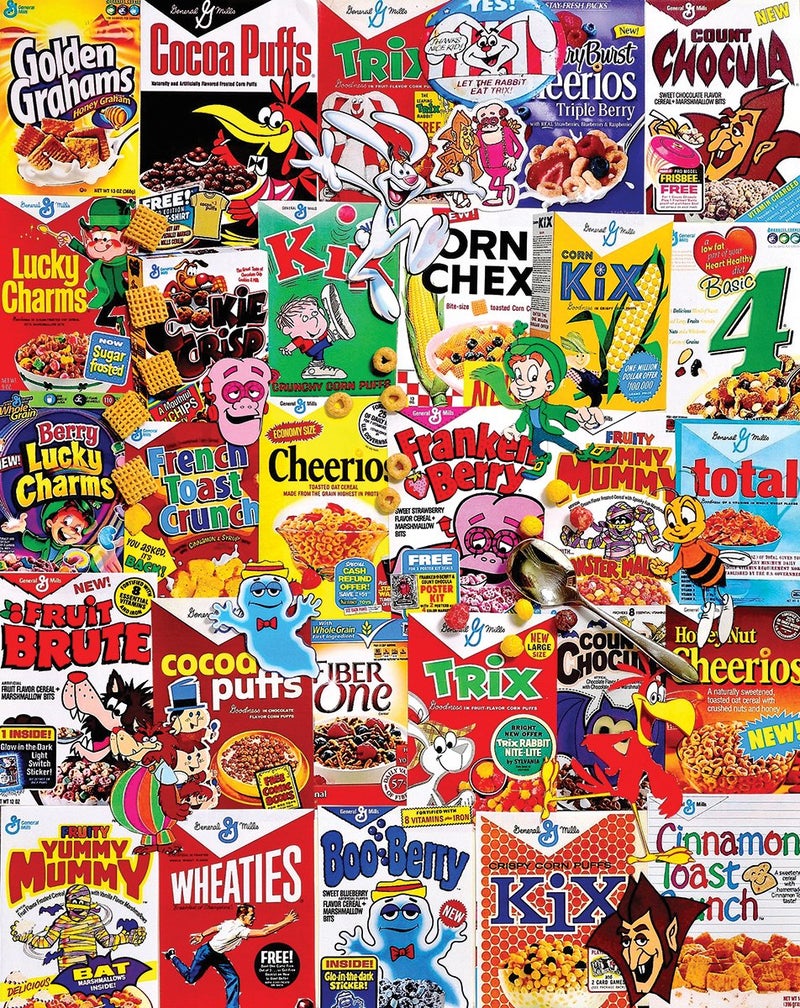 White Mountain Puzzles Cereal Boxes - 1000 Piece Jigsaw Puzzle - Image 1