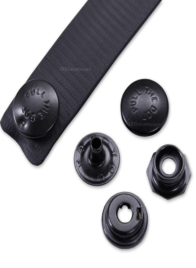 HolsterSmith Metal Snap Sets - (Line 24) - (Pull The Dot) - (Black) - (1 Set) - for Leather, Holsters, Sheaths, Pouches, and Clothing - Image 3