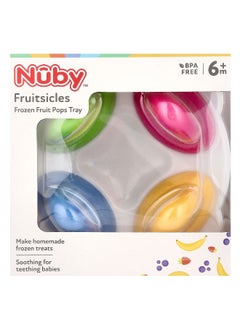 Nuby Nuby, Fruitsicles, Frozen Fruit Pops Tray, 6+ Months, 4 Pack  - Image 2