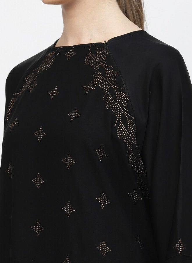 Arrabi Embellished Detail Burqa With Scarf - Image 2