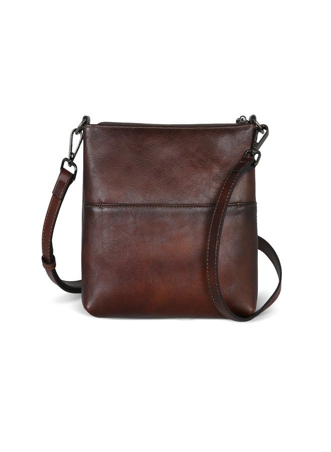 Iswee Small Crossbody Bags for Women Designer Shoulder Purses with Multiple Compartments Satchel Handbags Travel Purse(Coffee) - Image 1