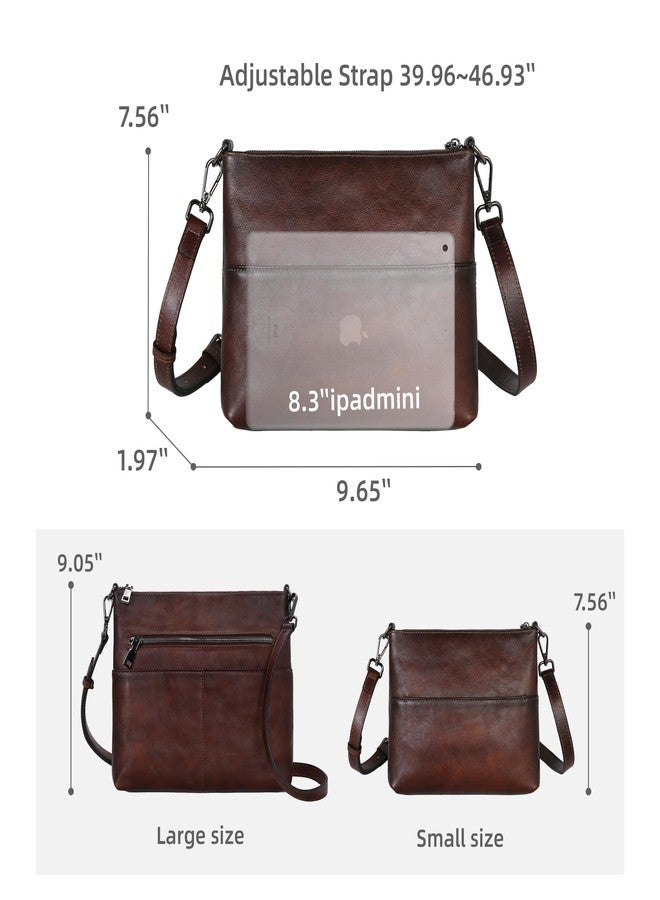 Iswee Small Crossbody Bags for Women Designer Shoulder Purses with Multiple Compartments Satchel Handbags Travel Purse(Coffee) - Image 4
