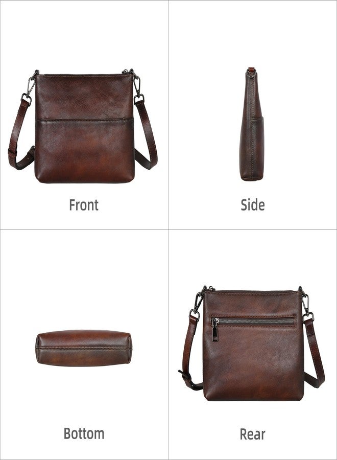 Iswee Small Crossbody Bags for Women Designer Shoulder Purses with Multiple Compartments Satchel Handbags Travel Purse(Coffee) - Image 5