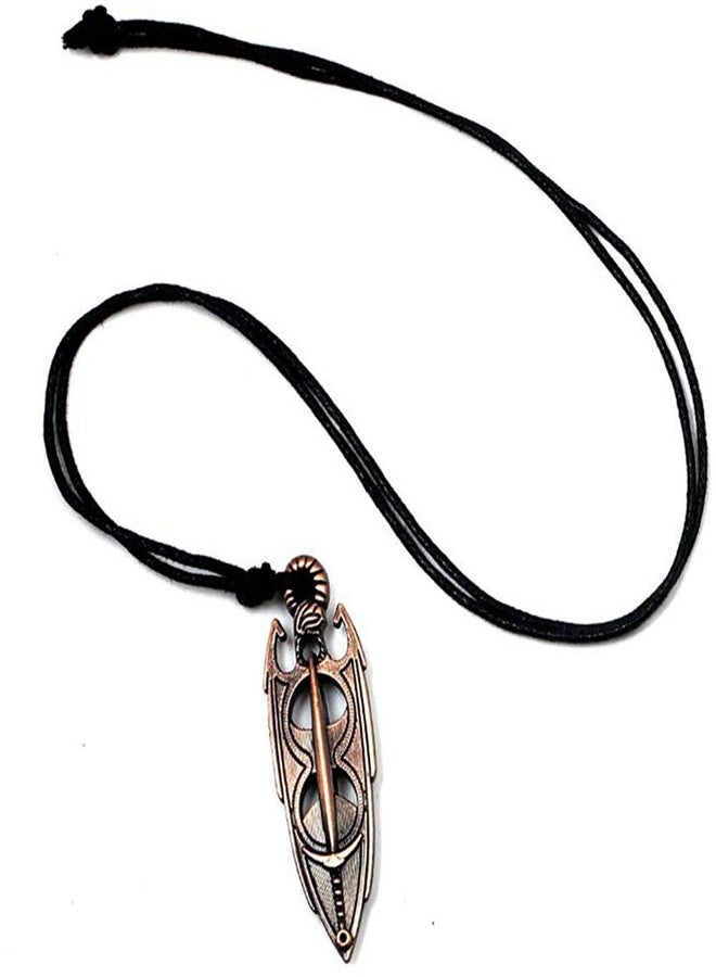 MEETCUTE The Elder Scrolls 5 Game Around Necklace Pendant Amulet Akatosh for Men/Women - Image 3