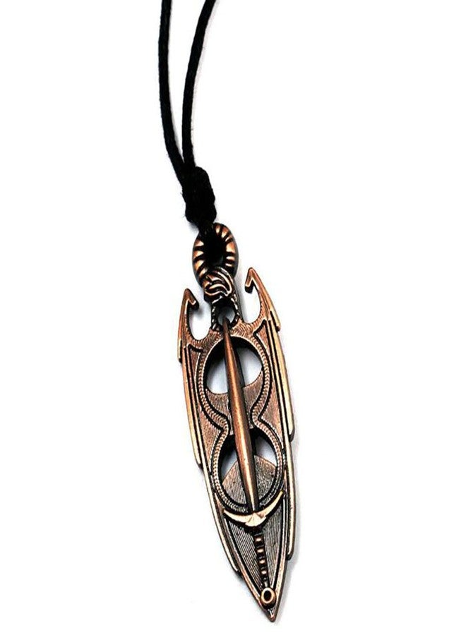 MEETCUTE The Elder Scrolls 5 Game Around Necklace Pendant Amulet Akatosh for Men/Women - Image 2