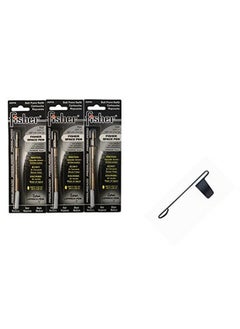 FISHER Fisher Spr4 Refills For Bullet Fisher Space Pen Black 3 Pack Plus A Free Black Clip 