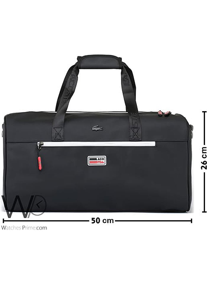 LACOSTE Lacoste Design Duffle Gym Black Fiber Men Bag  - Image 3