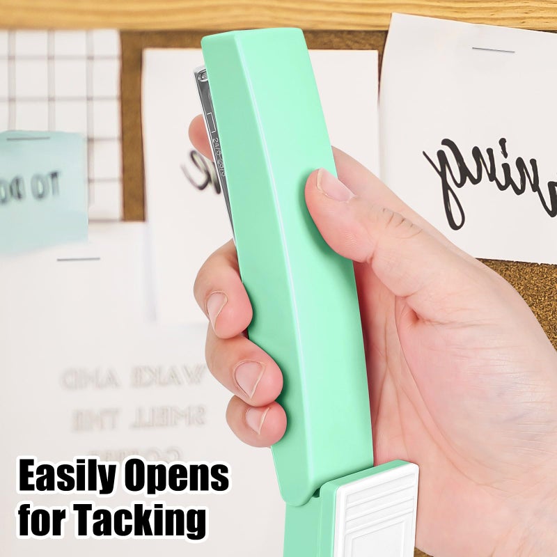 Muxdilu Stapler 25 Sheet Capacity with 1000 Staples and Staple Remover, Staplers for Desk, Non-Slip Office Stapler, Green - Image 5