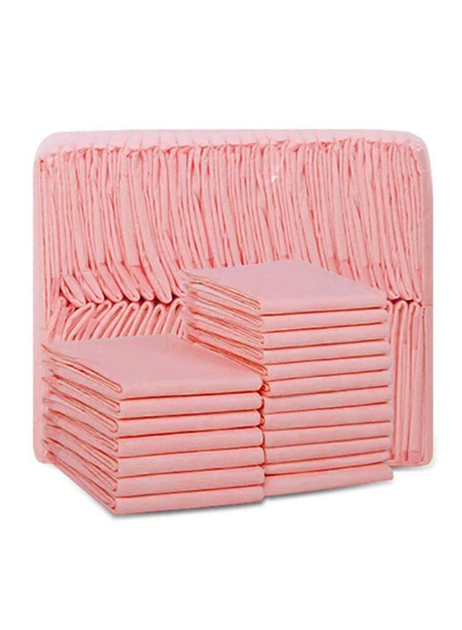 100-Piece Ultra Absorbent Dog Training Pads Pink Small - Image 1