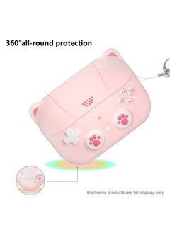 Generic Airpods Pro 2 Case/Airpods Pro Case, Cat Game Player Design, Airpods Pro 2 Case 2022 with Keychain for Men Women, Soft Silicone Protective Cover Skin for Airpods Pro 2nd/1st Gen  - Image 3