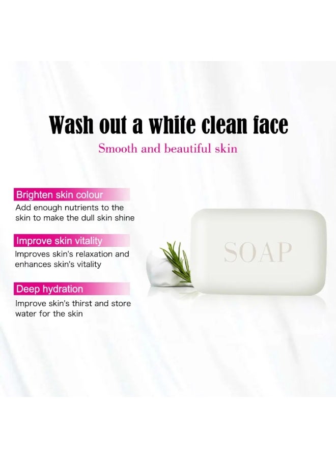 Aichun beauty 100g Collagen Snail Beauty Soap Collagen Snail Soap Smooth Delicate Skin Moisturizing Face Body Cleaning Beauty Soap for Glowing Skin Whitening and Moisturizing Beauty Bar Anti Ageing Collagen Soap - Image 2