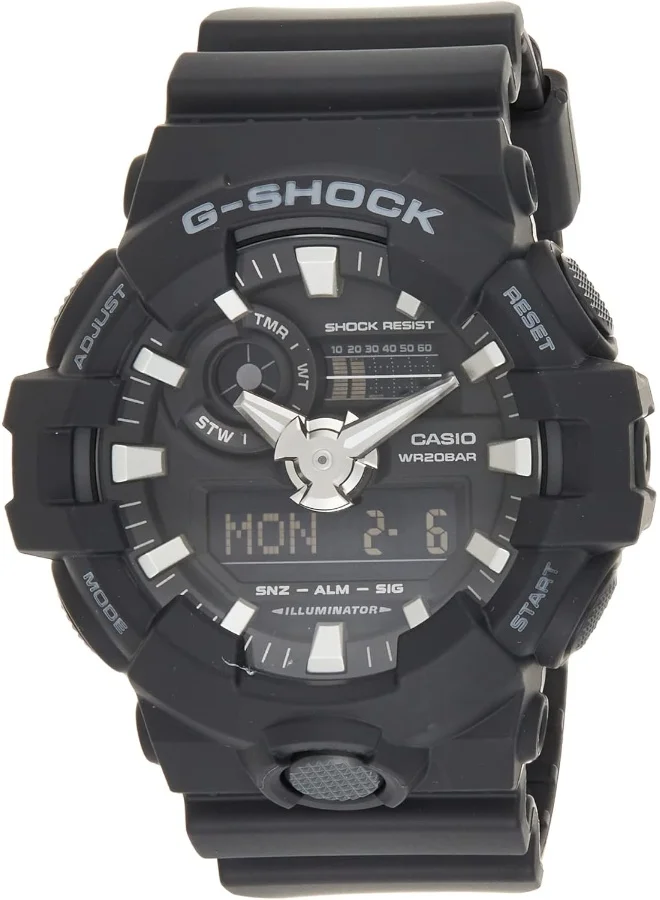 CASIO Casio Sport Watch For Men Analog-Digital Resin - GA-700-1B