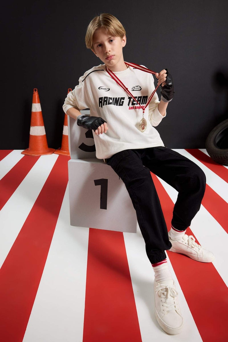DeFacto Boy Crew Neck Printed Sweatshirt - Image 2