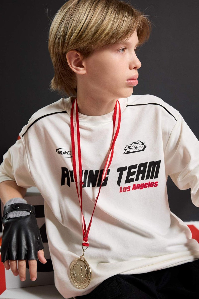 DeFacto Boy Crew Neck Printed Sweatshirt - Image 3