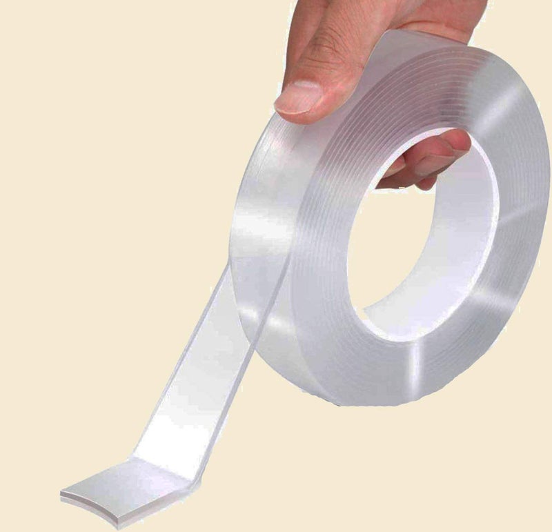 ARTBOX ARTBOX 3 Meter Double Sided Adhesive Silicon Tape|Transparent Adhesive Heavy Duty| Heat Resistant,Multi-Functional, Removable, Washable, ,No Trace,Anti-Slip Gel,Nano,Tape (3 Meter)  - Image 1