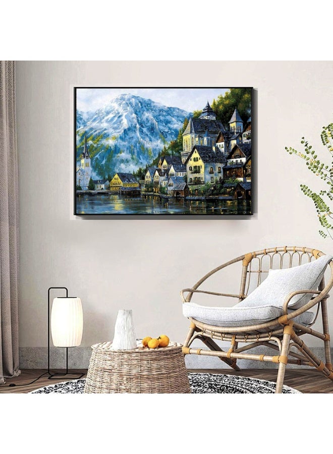 لعبة تركيب صور مكونة من 1000 قطعة للكبار والصغار - لعبة تعليمية وزخرفية ملونة، لعبة كبيرة للترفيه العائلي وفن الحائط - Image 3