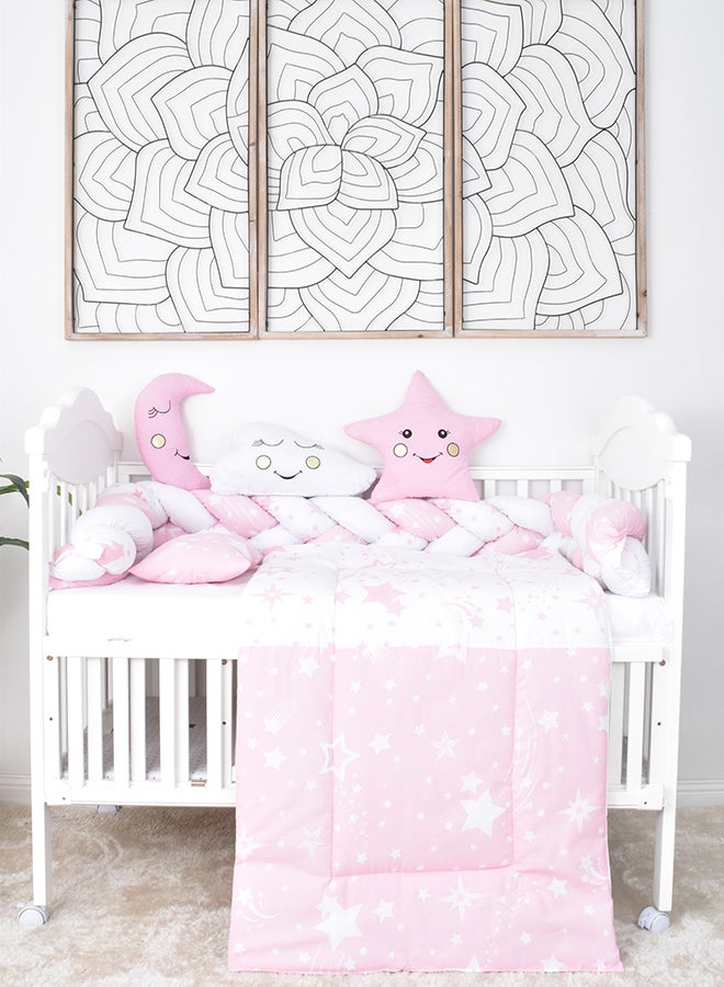 FUN MOMENT 6-Piece Baby Cot Bedspread With Snail Partitions - Image 1
