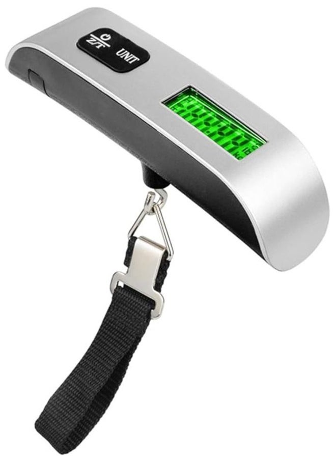 Homeking LCD Display Portable Digital Luggage Weighing Scale Black/Silver  - Image 1