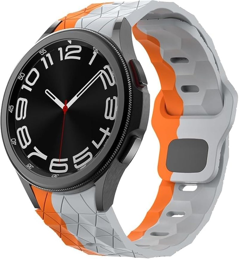 KASTWAVE Rugged Silicone Sport Strap Compatible with Samsung Galaxy Watch 6/5/4/6 Classic/5 Pro – No Gap Design - Image 2