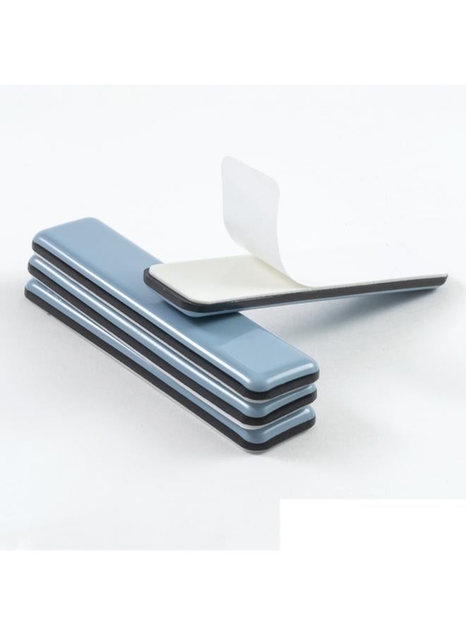 Magic Sliders 4-Piece Rectangular Self-Adhesive Multi-SurfFurniture Sliders Blue 15/16 x 4inch 04124 - Image 3
