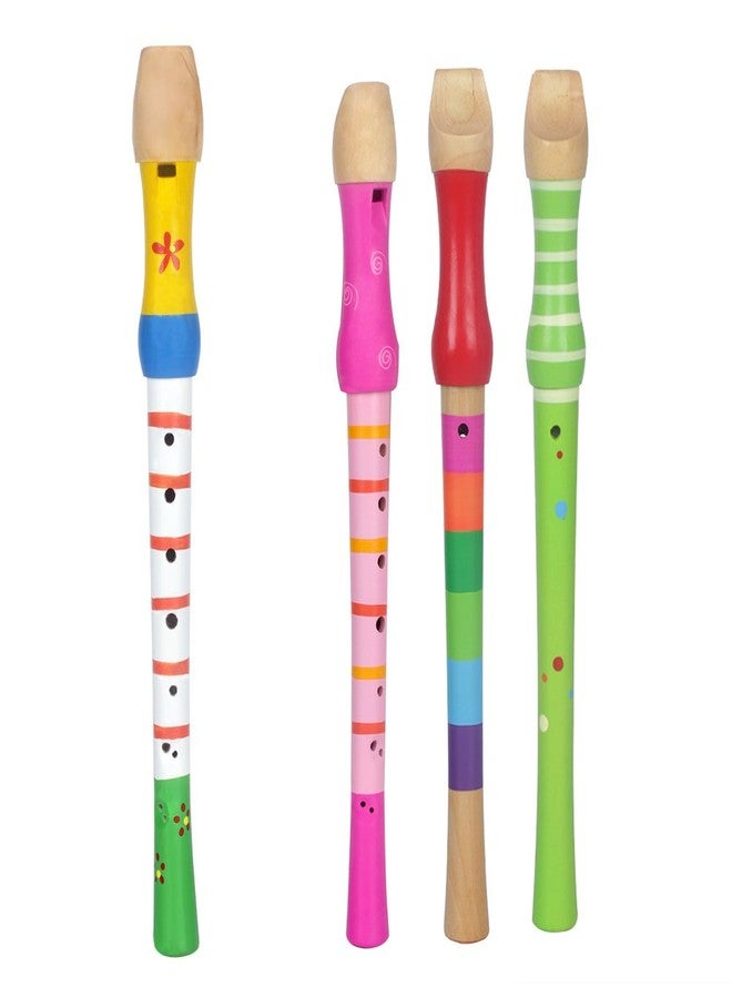 GOTOTOP Small Wooden Recorder Instrument Flute for Kids Children Musical Instrument Children Learning Rhythm Lightweight Educational Music Toy(seven Colors) - Image 5