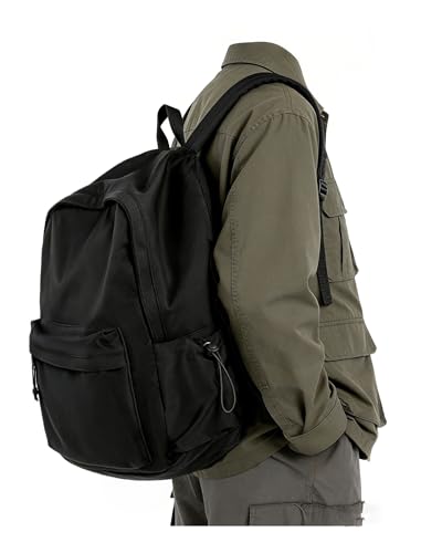 BJLFS Black Backpack for Men Women Large, Gym Backpack for Women Foldable Outdoor Weekender Gym Bag, Waterproof Sports Back Pack & Dance Yoga travel Bag - Image 1