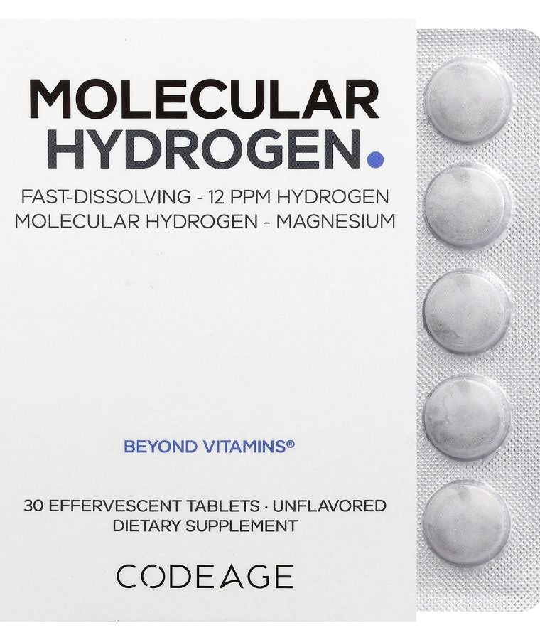 Codeage Molecular Hydrogen Unflavored 30 Effervescent Tablets