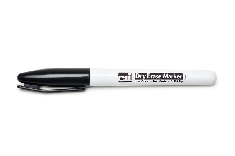 Charles Leonard Dry Erase Markers, Pocket Style with Bullet Tip, 12 Markers per Box, Black (47320) - Image 4