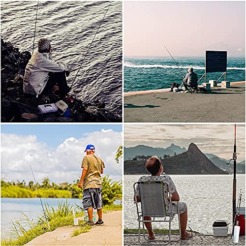 Tendiren Fishing Rod Holder, 4 Pack Fishing Pole Holders Ground, Rod Holders for Bank Fishing, Beach Support Stand Reinforced PVC, 4 Free Alarm Bells - Image 2