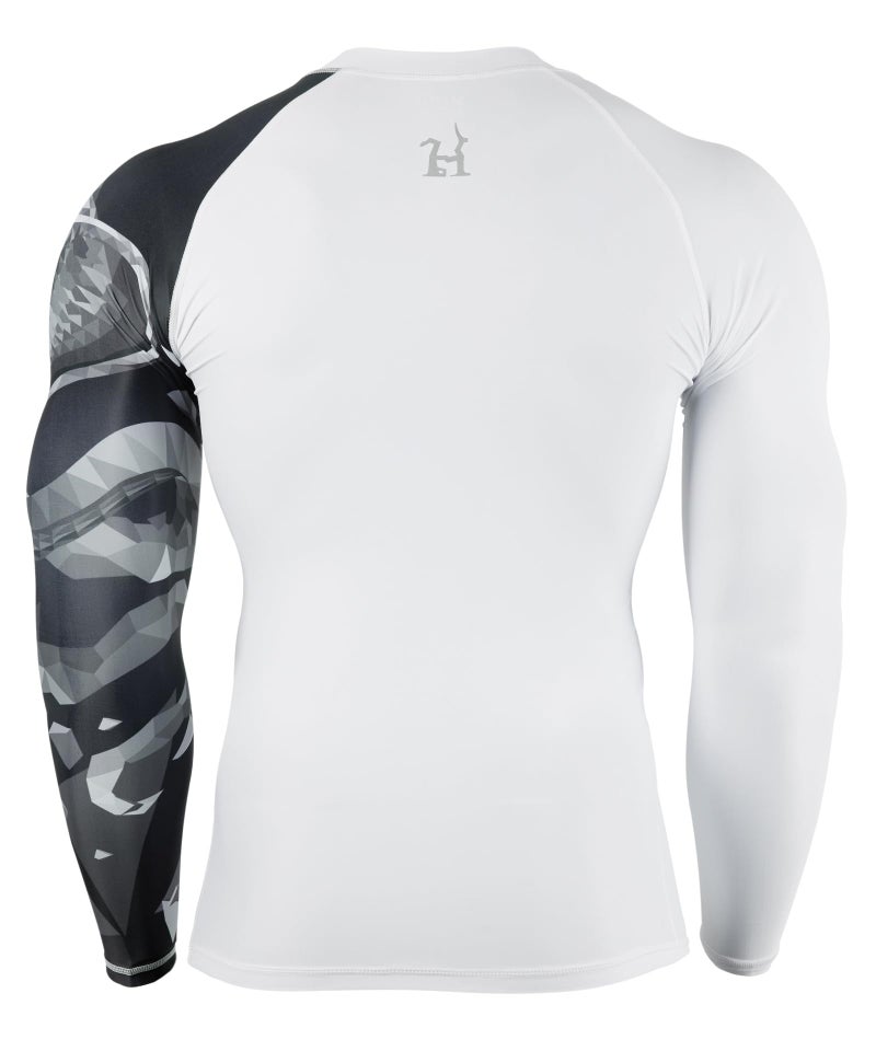 HUGE SPORTS Men's Swim Shirts Long Sleeve Zip Rash Guard UPF 50+ Sun Protective Quick Drying (Cobra, M) - Image 3