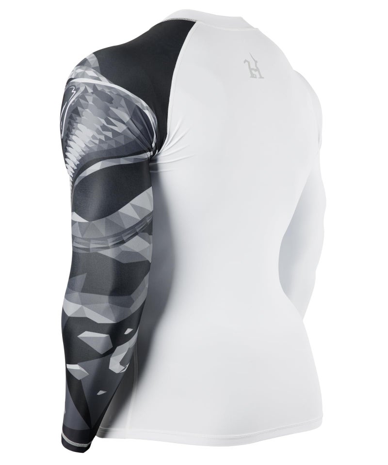 HUGE SPORTS Men's Swim Shirts Long Sleeve Zip Rash Guard UPF 50+ Sun Protective Quick Drying (Cobra, M) - Image 2