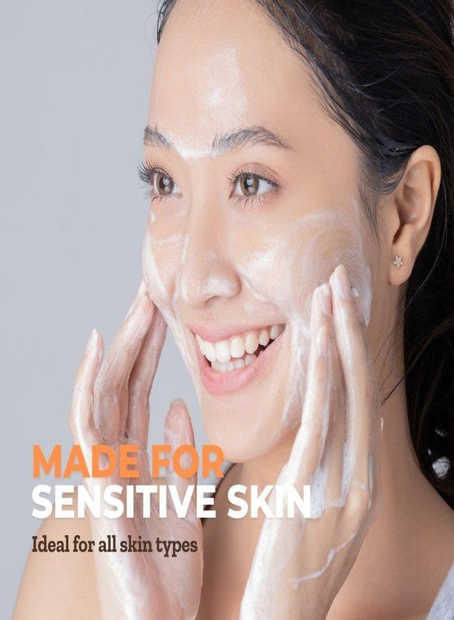 Emani Soft Cloud Foam Cleanser, All-in-One Sensitive Skin Face Wash, All Skin Types + Fragrance-Free Makeup - Sunscreen Remover, SLS-FREE, Plant-Based, pH Balancing, 150ml - Image 4