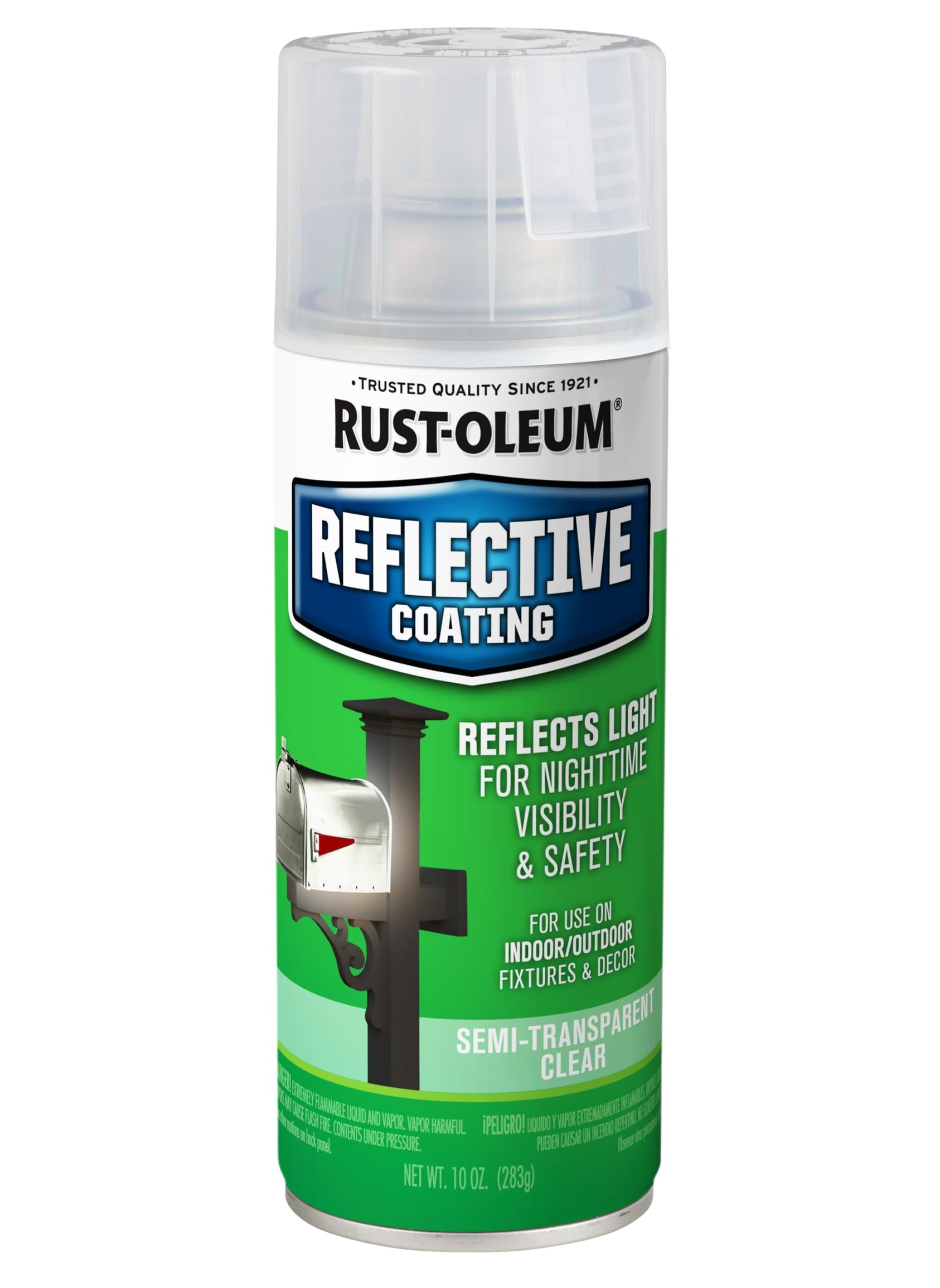 RUST-OLEUM Rust-Oleum 214944 Specialty Reflective Spray, Semi Transparent Clear Finish,10oz  - Image 1
