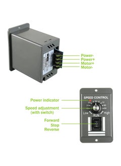 DC Motor Speed Controller, Forward/Reverse Electric Motor Speed Regulator Suitable for DC Brush Motor, 12-60V - pzsku/Z300472FBF97A9AB6224CZ/45/_/1698661983/02956e53-be4b-437a-8c2b-8170960ccf30