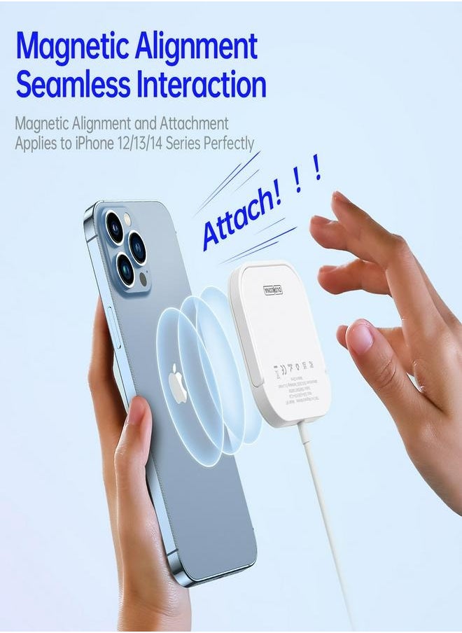 DUZZONA Magnetic 3-in-1 Wireless Charger - Compatible with Smartphone, Apple Watch, and Earphone | Fast Charging Stand | Ultra-Thin Portable Design  - Image 5