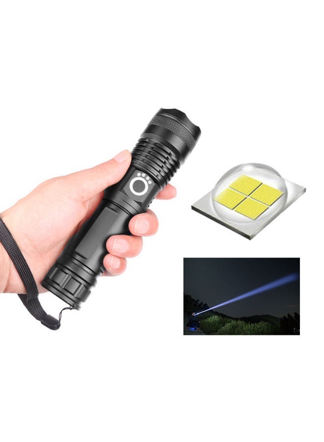 NIBEMINENT Power Display USB Charging Flashlight Black 16.6x4x3.3cm - Image 4