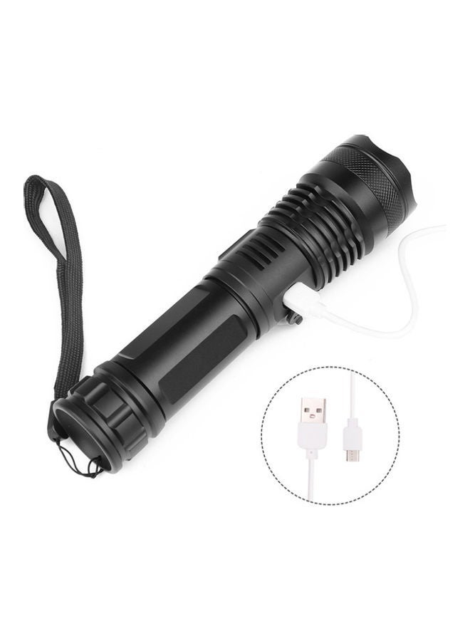 NIBEMINENT Power Display USB Charging Flashlight Black 16.6x4x3.3cm - Image 5